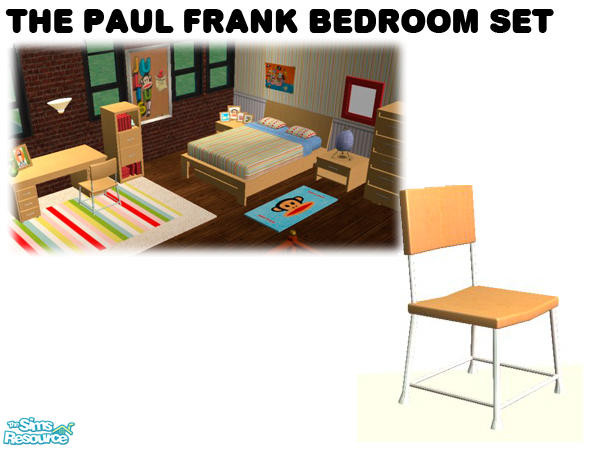 Sims 2 — Paul Frank Bedroom Set - Desk Chair by agaliha5 — A fun set inspired by Paul Frank products. Look at my other