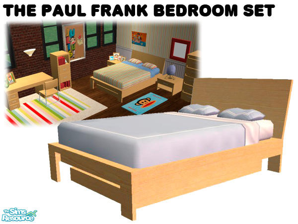 Sims 2 — Paul Frank Bedroom Set - Bed Frame by agaliha5 — A fun set inspired by Paul Frank products. Look at my other