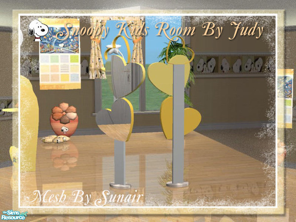 Sims 2 — Judy Snoopy Kids Room - Floor Mirror by judyhugsnoopy — Recolor of Sunair CWS Kids Room A & B. You must need