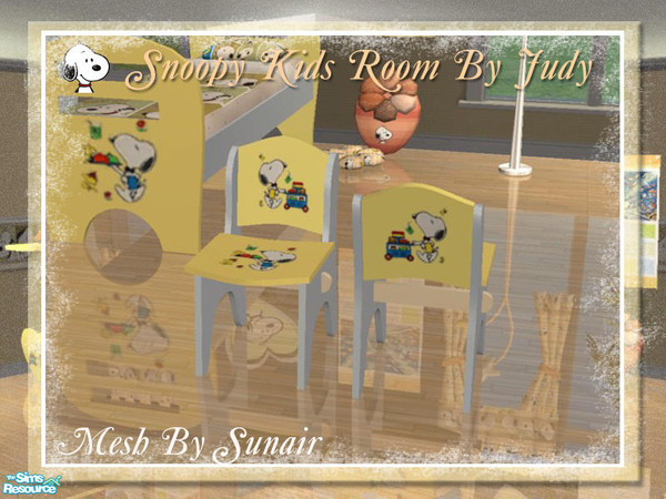 Sims 2 — Judy Snoopy Kids Room - Mini Chair by judyhugsnoopy — Recolor of Sunair CWS Kids Room A & B. You must need
