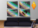 Sims 4 — CRPS Design - Disability Pride Flag by Stephanie_Mey1991 — July is Disability Pride Month!