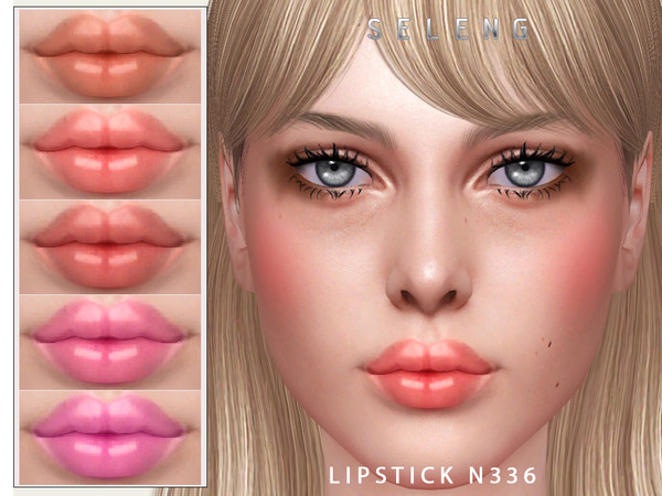 Sims 4 — Lipstick N336 by Seleng — The lipstick has 15 colours and HQ compatible. Allowed for teen, young adult, adult