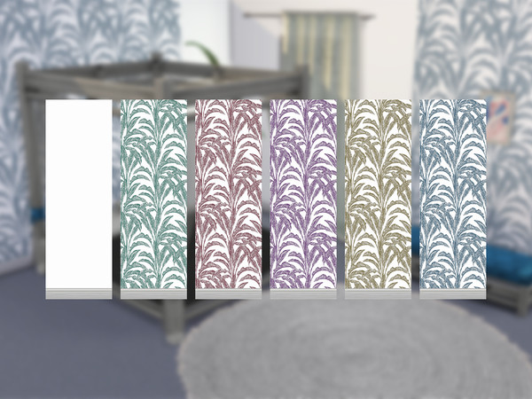 Sims 4 — Sansa Leaf by Sinegosa — This collection offers a fresh, refined botanical aesthetic that brings the beauty of
