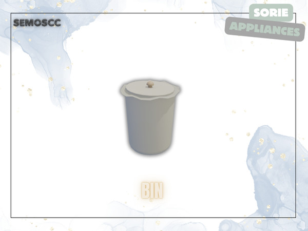Sims 4 — [SCC] Sorie Bin by semoscc — Refrigerator