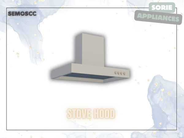 Sims 4 — [SCC] Sorie Stove Hood by semoscc — Refrigerator