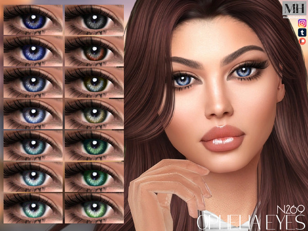Sims 4 — Ophelia Eyes N269 by MagicHand — Captivating eyes for males and females in 16 colors - HQ Compatible.