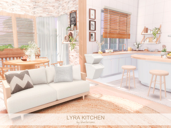 Sims 4 — Lyra Kitchen by BlusterSims — Size: 8x8
