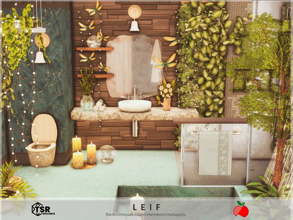 Sims 4 — Leif - bathroom by melapples — a whimsical bathroom. enjoy! 5x5