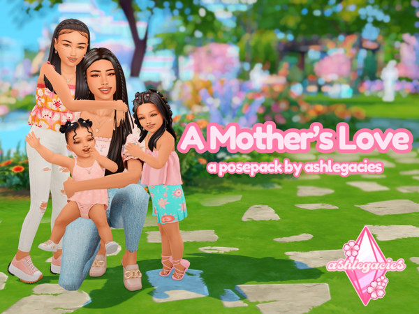 Sims 4 — A Mother's Love Posepack by ashlegacies — - Posepack