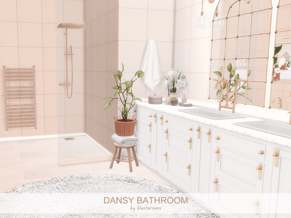 Sims 4 — Dansy Bathroom by BlusterSims — Size: 4x8