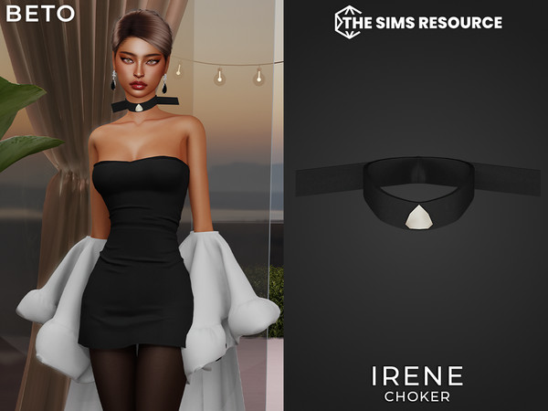 Sims 4 — Irene (Choker) by Beto_ae0 — Elegant choker, enjoy it in your game