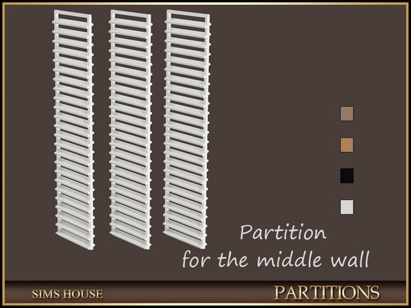 Sims 4 — Sims House PARTITION BLINDS OPEN | PARTITIONS by Sims_House — PARTITIONS
