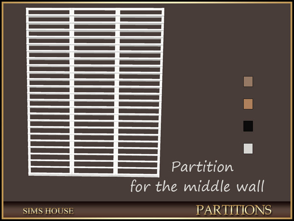 Sims 4 — Sims House PARTITION BLINDS | PARTITIONS by Sims_House — PARTITIONS