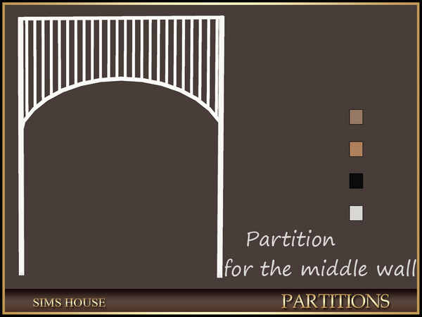 Sims 4 — Sims House PARTITION ARCH WIDE | PARTITIONS by Sims_House — PARTITIONS
