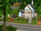 Sims 3 — Family house on the coast [base game] by LavendarSimming — A small 2-bedroom family house built on stilts near