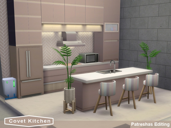 Sims 4 — Covet Kitchen by patreshasediting2 — Want to impress your friends and your special someone? Well this Kitchen is