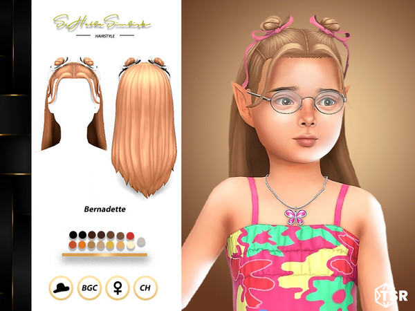 Sims 4 — Bernadette Hairstyle for Children by sehablasimlish — Hope you like it and enjoy it. Maxis Match