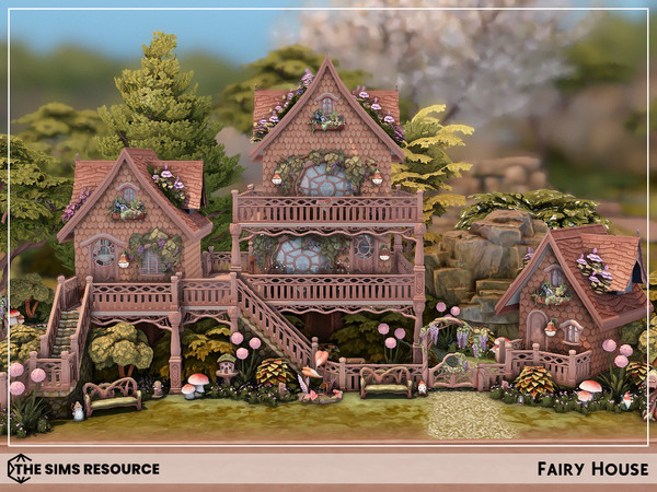 Sims 4 — Fairy House by sharon337 — Residential Lot.