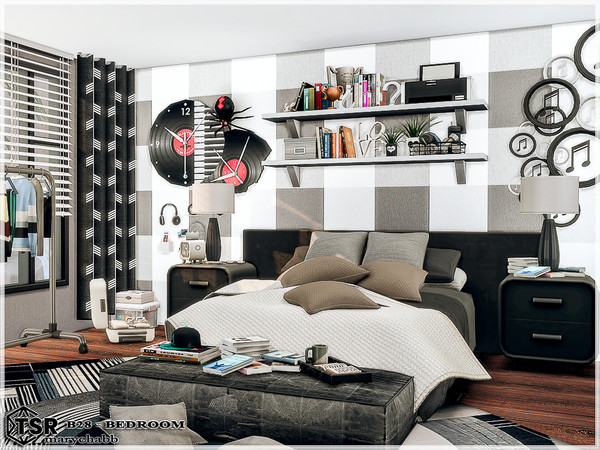 Sims 4 — B28 - Bedroom by marychabb — I present a room - Bedroom . Room is fully equipped.