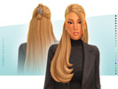 Sims 4 — Cierra Hairstyle - Style 7 by simcelebrity00 — This side parted half up long length hairstyle comes in the EA 24