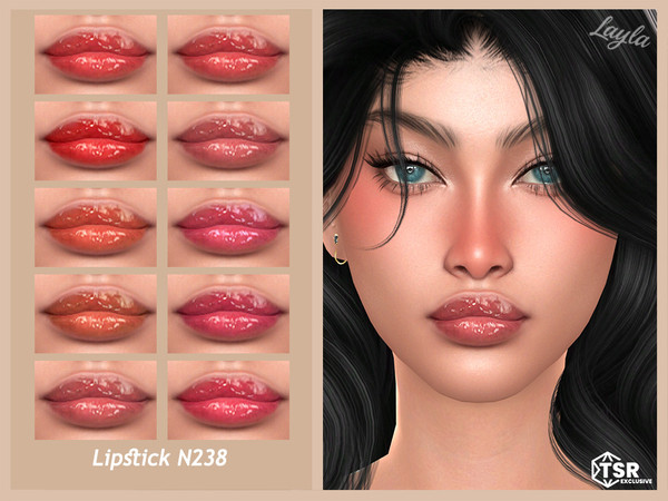 Sims 4 — Lipstick N238 by Layla — Previews were made using HQ Mod