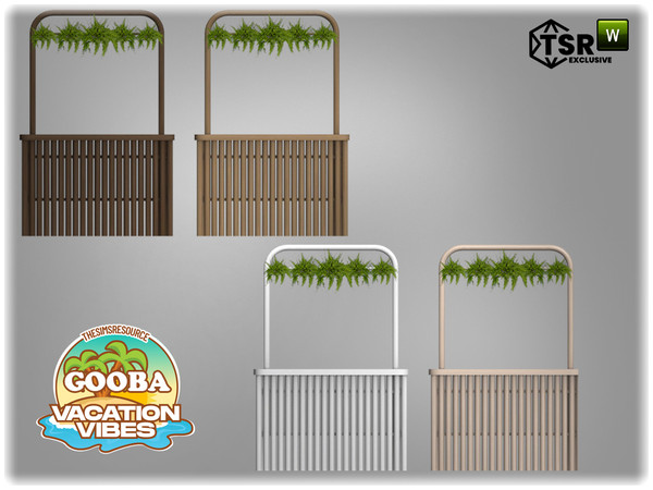 Sims 4 — Jomsims VacationVibes Gooba bar by jomsims — Gooba garden set, perfect for a dream vacation by the water.