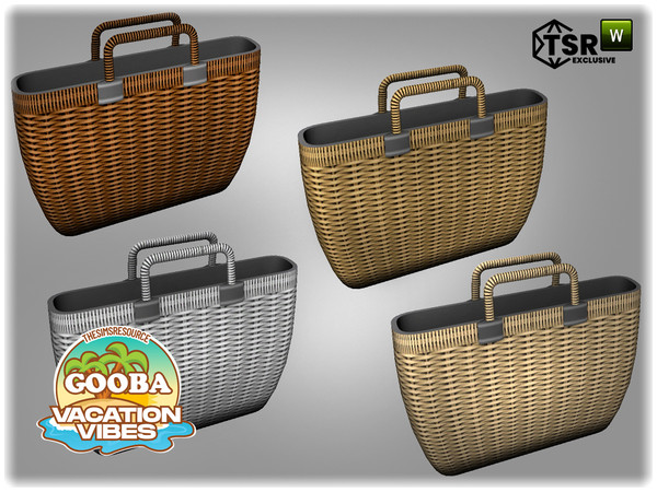 Sims 4 — Jomsims VacationVibes Gooba deco bag by jomsims — Gooba garden set, perfect for a dream vacation by the water.