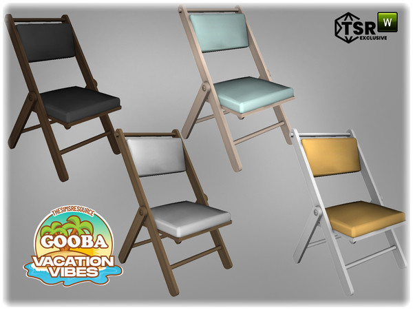 Sims 4 — Jomsims VacationVibes Gooba dining chair by jomsims — Gooba garden set, perfect for a dream vacation by the