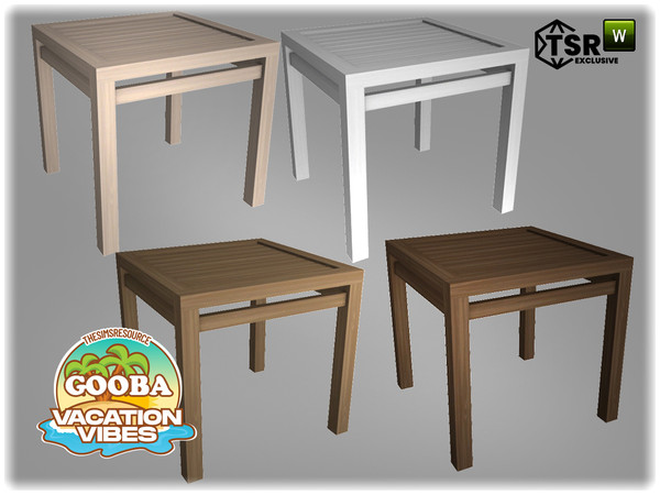 Sims 4 — Jomsims VacationVibes Gooba dining table by jomsims — Gooba garden set, perfect for a dream vacation by the