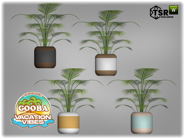 Sims 4 — Jomsims VacationVibes Gooba plant1 by jomsims — Gooba garden set, perfect for a dream vacation by the water.