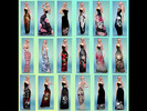 Sims 4 — Skull Maxi Dess by hollyzombie — Skull Maxi Dress 18 styles