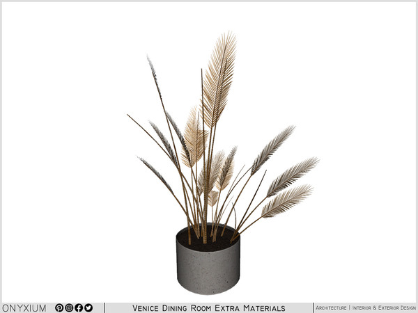 Sims 4 — Venice Plant by Onyxium — Onyxium@TSR Design Workshop Dining Room Collection - Belong To The 2025 Year
