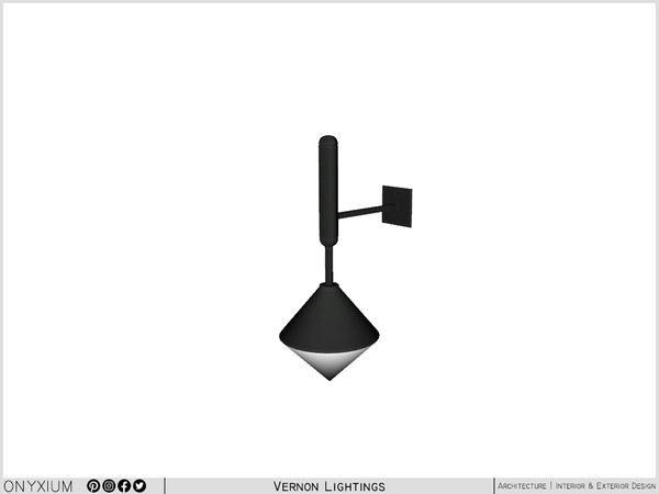 Sims 4 — Vernon Wall Lamp by Onyxium — Onyxium@TSR Design Workshop Lighting Collection - Belong To The 2025 Year