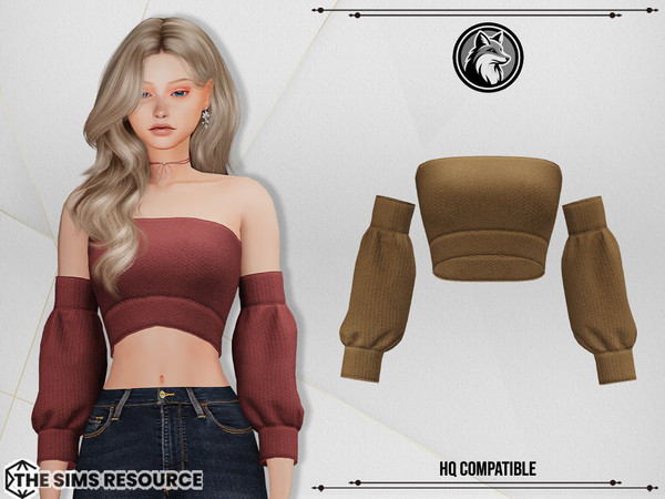 Sims 4 — Fiona Top by ForLima — 6 Colors