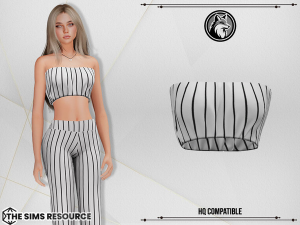 Sims 4 — Kara Set Top by ForLima — HQ Compatible