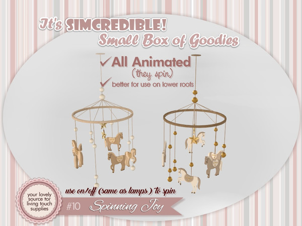 Sims 4 — Spinning Joy Mobiles - Carousel by SIMcredible! — It's SIMcredible! Small box of goodies #10 - Spinning Joy
