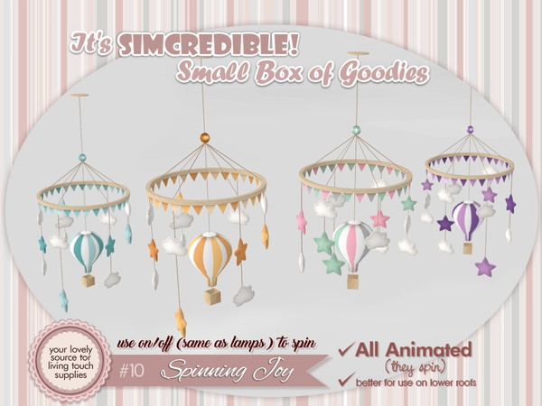 Sims 4 — Spinning Joy Mobiles - Balloon  by SIMcredible! — It's SIMcredible! Small box of goodies #10 - Spinning Joy