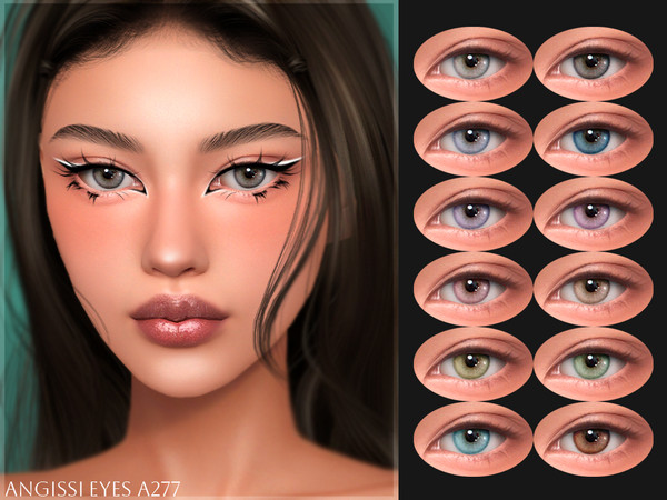 Sims 4 — EYES A277 by ANGISSI — PREVIEWS MADE USING HQ MOD Facepaint category