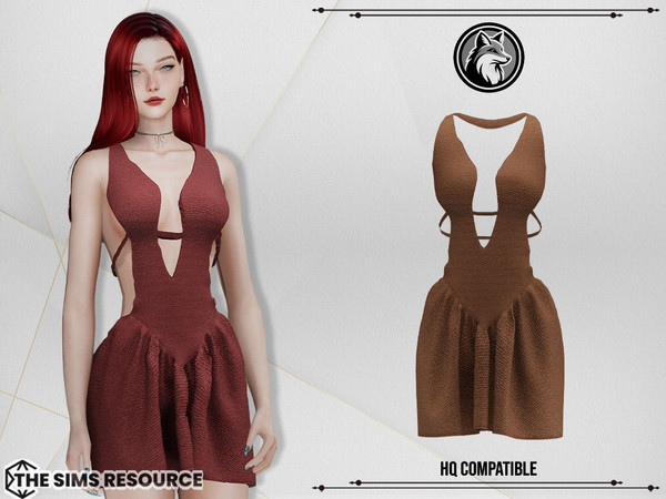 Sims 4 — Serena Dress by ForLima — 6 Colors