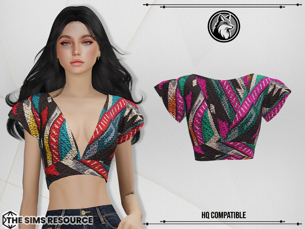 Sims 4 — Hera Top by ForLima — 2 Colors
