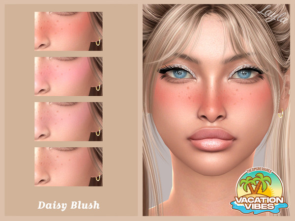 Sims 4 — VacationVibes Daisy Blush by Layla — Previews were made using HQ Mod