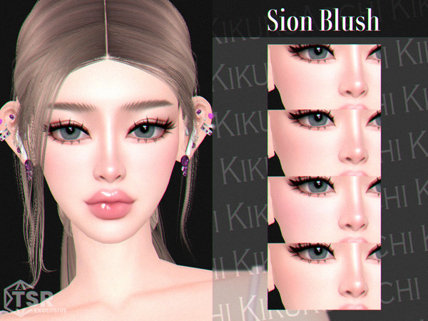 Sims 4 — Sion Blush by Kikuruacchi — - It is suitable for Female and Male. ( Teen to Elder ) - 4 swatches - HQ Compatible