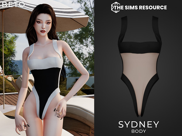 Sims 4 — Sydney (Body) by Beto_ae0 — Minimalist swimsuit for women, enjoy it