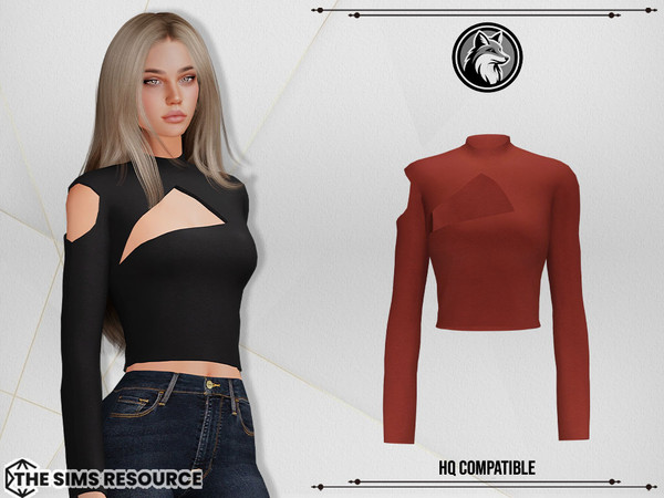 Sims 4 — Julia Top by ForLima — 6 Colors
