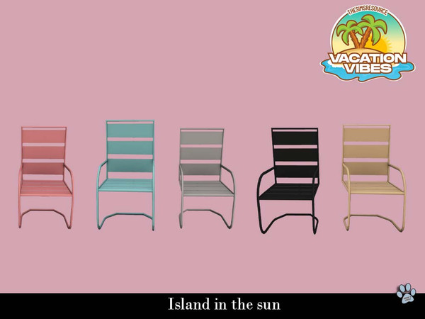 Sims 4 — Island in the sun - Chair by siomisvault — Hello out there! This is my Island in the sun set, based on a chic