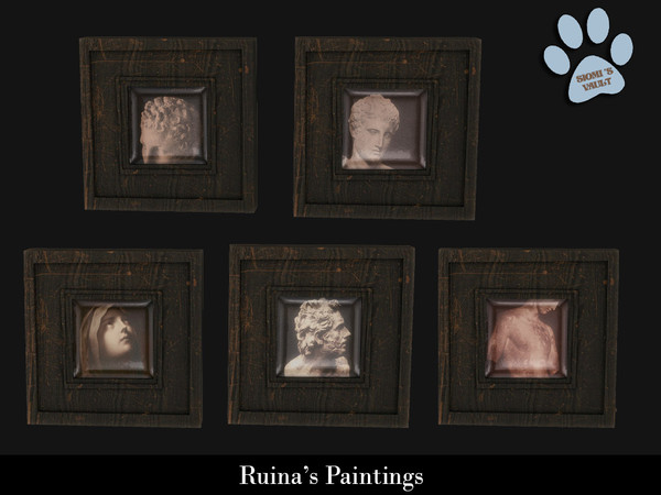 Sims 4 — Ruina's Paintings - Painting #01 by siomisvault — Sometimes the lil Goth Burton in me wants to come out so here