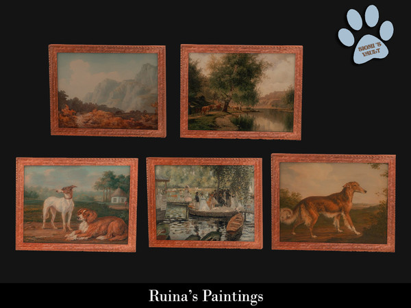Sims 4 — Ruina's Paintings - Painting #03 by siomisvault — Sometimes the lil Goth Burton in me wants to come out so here