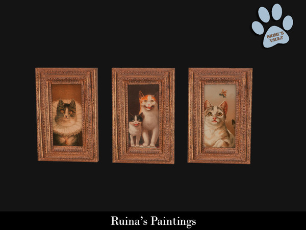 Sims 4 — Ruina's Paintings - Painting #04 by siomisvault — Sometimes the lil Goth Burton in me wants to come out so here