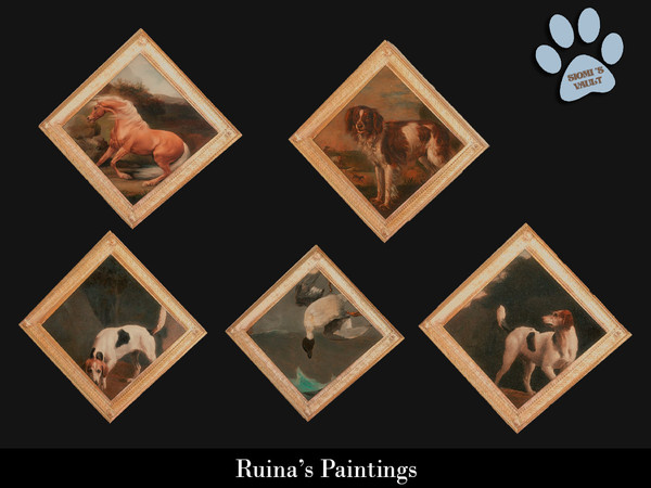 Sims 4 — Ruina's Paintings - Painting #05 by siomisvault — Sometimes the lil Goth Burton in me wants to come out so here