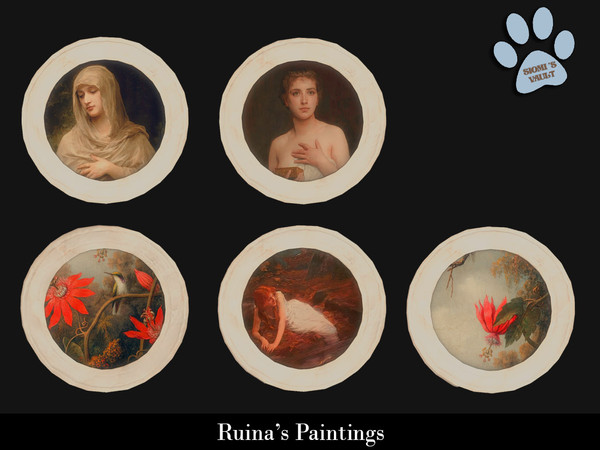 Sims 4 — Ruina's Paintings - Painting #08 by siomisvault — Sometimes the lil Goth Burton in me wants to come out so here